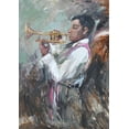 thumbnail image 2 of Stevens, Allayn 11x14 White Modern Wood Framed Museum Art Print Titled - Soulful Tunes, 2 of 4