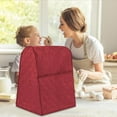 thumbnail image 6 of Stand Mixer Dust Proof Cover Stain Resistant Blender Cover with Pocket for Kitchen Appliance Accessories,Water-resistant and Easy Cleaning (Red), 6 of 6
