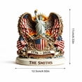 thumbnail image 2 of Wooden Patriotic Decor Figurine, 250th Anniversary of US Independence, 1 Piece Decorative Sculpture, for Home Living Room Desktop Indoor Independence Day Holiday Decoration, 2 of 6