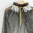 thumbnail image 5 of Ydojg Winter Warm Coat For Toddler Boys Girls Lace Up Cape Party Robe Kids Holiday Party Tulle Princess Cloak Fashion Outwear Black, 5 of 5