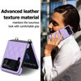 thumbnail image 6 of Dteck Slim Case for Samsung Galaxy Z Flip 4 with Wrist Strap Bracelet Silk Scarf for Women Girls, Anti-Fall Shockproof Protective Cover for Galaxy Z Flip4 5G,Purple, 6 of 6