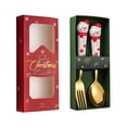 thumbnail image 4 of Cuchara de tenedor de postre,Cucharas navideñas Tenedor Cucharas para Navidad,Juego de cubiertos de acero inoxidable Cucharas de té Cucharada,Cucharaditas Cubiertos Cucharas de, 4 of 8