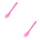 thumbnail image 1 of Seitruly Máscaras cosméticas Cuchara Espátula de punta esmerilada resistente al desgaste Mango Herramientas de maquillaje de plástico Mezcla de Rosa roja 2piezas Seitruly CBP253201, 1 of 6