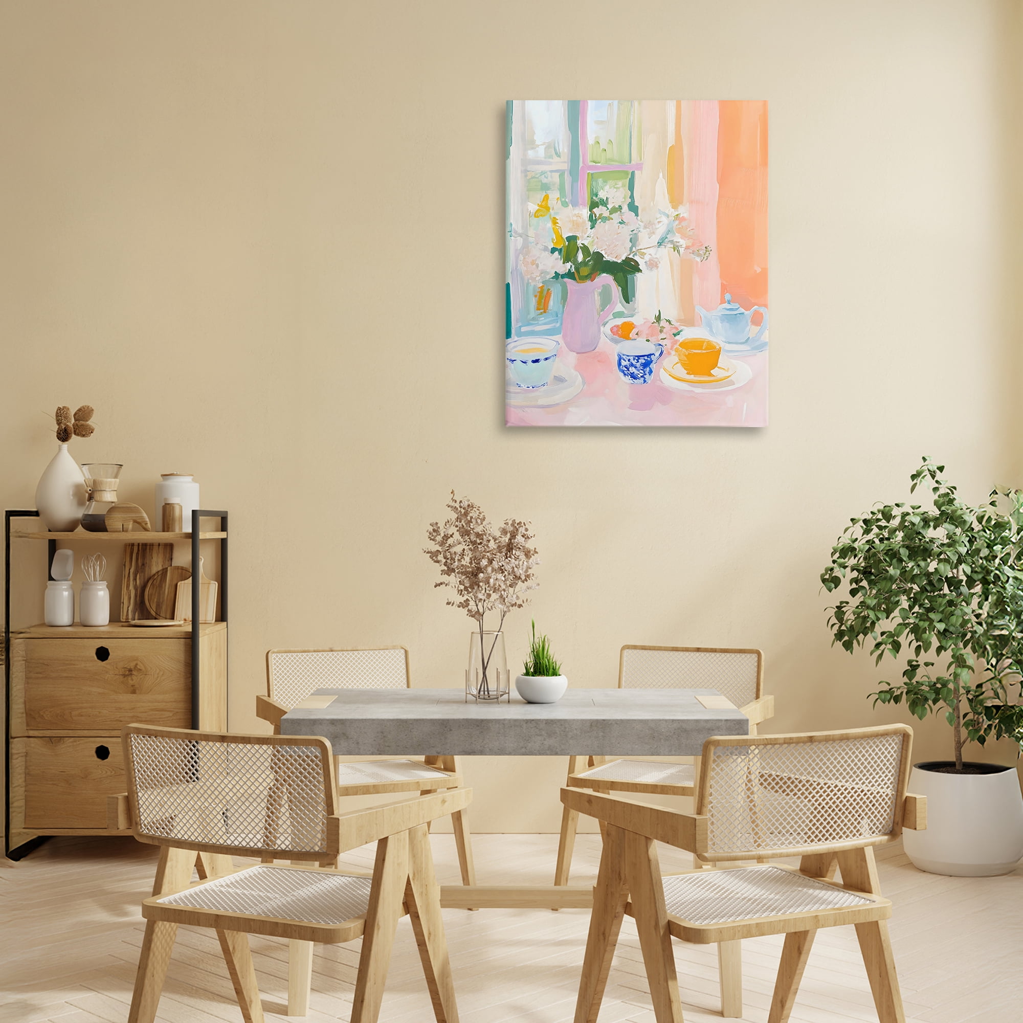 Stupell Industries Breakfast Still Life Abstraction Canvas Wall Art, design by The Prints Vibe