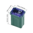 thumbnail image 2 of Uxcell 32V 40A Automotive Mini Cartridge Fuse Female Terminal Plastic Purple 3pcs, 2 of 5