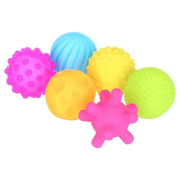ROHSCE Baby Textured Multi Sensory Massage Ball set BPA Free for toddler Soft balls infant 6 month baby toys ball