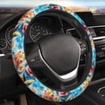 thumbnail image 4 of Cauagu Surreal Seafood Extravaganza Print Car Steering Wheel Cover - Universal Car Accessory for Diverse Cars for Steering Wheel with a Diameter of 14.5"-15", 4 of 7
