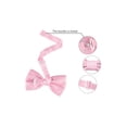 thumbnail image 3 of INSPIRE CHIC Men's Bow Tie Accessories Adjustable Strap Formal Solid Tuxedo Pre-Tied Pink, 3 of 5