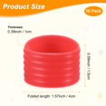 thumbnail image 3 of Uxcell 10-Pack Anillos de Silicona para Raquetas de Tenis, Anillo de Goma Antideslizante para Raquetas de Pickleball/Bádminton [Rojo], 3 of 6