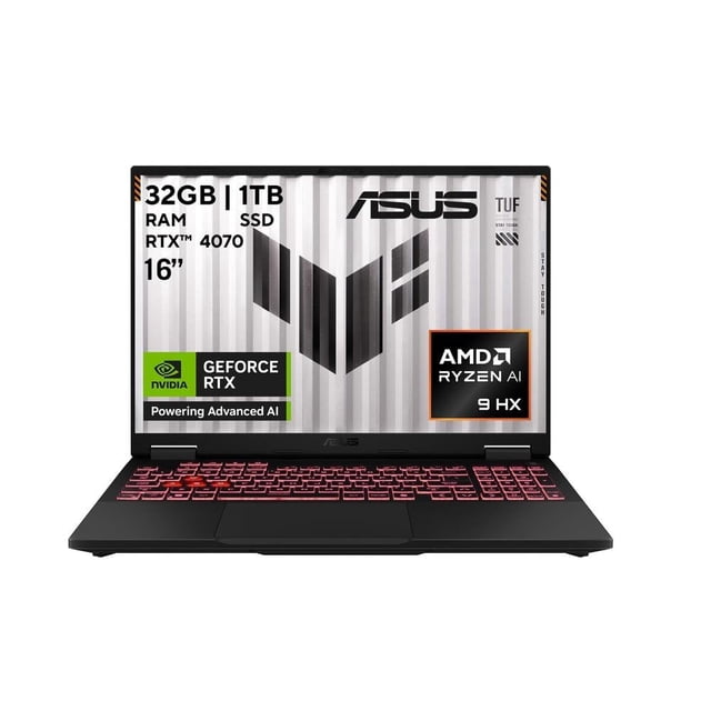 Laptop Asus TUF FA608WI-QT012W AMD Ryzen AI 9 32GB 1TB Gris RTX 4070