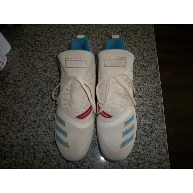 MENS IVORY SIZE 17 Ad-id-as TOPPS CLUBHOUSE HIGH TOP SHOES - NWOB
