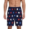 thumbnail image 2 of Picia Watercolor Stars1 Pajama Shorts for Men, Men's Pajama Bottoms, Sleepwear,Short Pajama Pants-3X-Large, 2 of 9