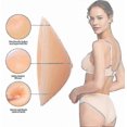 thumbnail image 3 of Silicone Triangle Breast Forms with Mastectomy Prosthesis Bra Padding Enhancer, 3 of 3