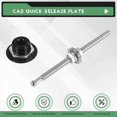thumbnail image 4 of Quick Release Latch License Plate Lock Clip 1.25 Inch Diameter Aluminum Alloy Car Hood Pins Lock Cli, 4 of 5