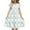 Light Blue-16, variant on Avrntaa Summer Girls' Casual Swing Dress Short Sleeve Ruffle Trim A-Line Midi Dress Crewneck 5-14Y