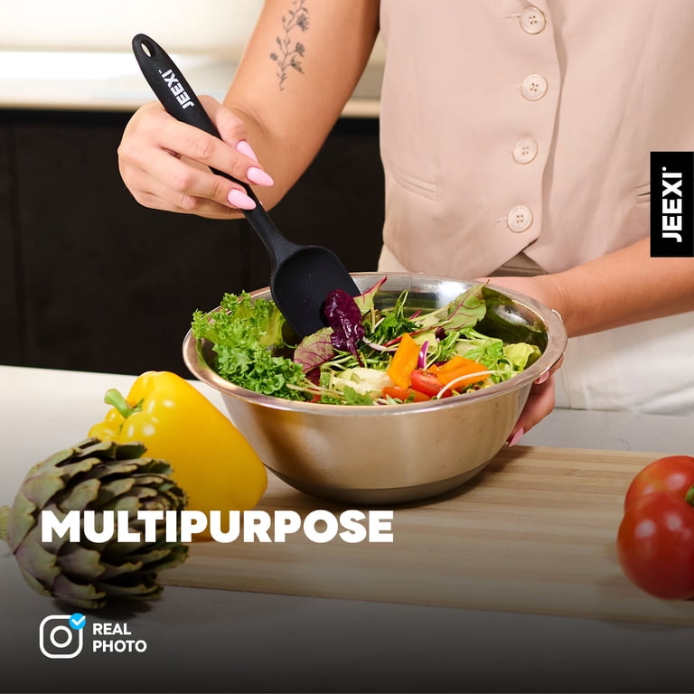 JEEXI 6-Pack Black Silicone Spatula Set photo 3