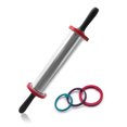 thumbnail image 4 of Stainless Steel Rolling Pin with Thickness Rings Large Duty Adjustable Roller, 4 of 8