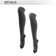 thumbnail image 3 of Calcetines de ciclismo únicos Bargains Anti-fricción para exteriores, calcetines de bicicleta gris oscuro tamaño L, neutros y universales, 1 par de twill en bloque de color, 3 of 6