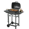 thumbnail image 6 of 2 Burner BBQ Propane Gas Grill with Side Burner, 24000 BTU Stainless Steel Outdoor Grill, 237 sq in Cooking Area with Side Tables, Black, 6 of 17