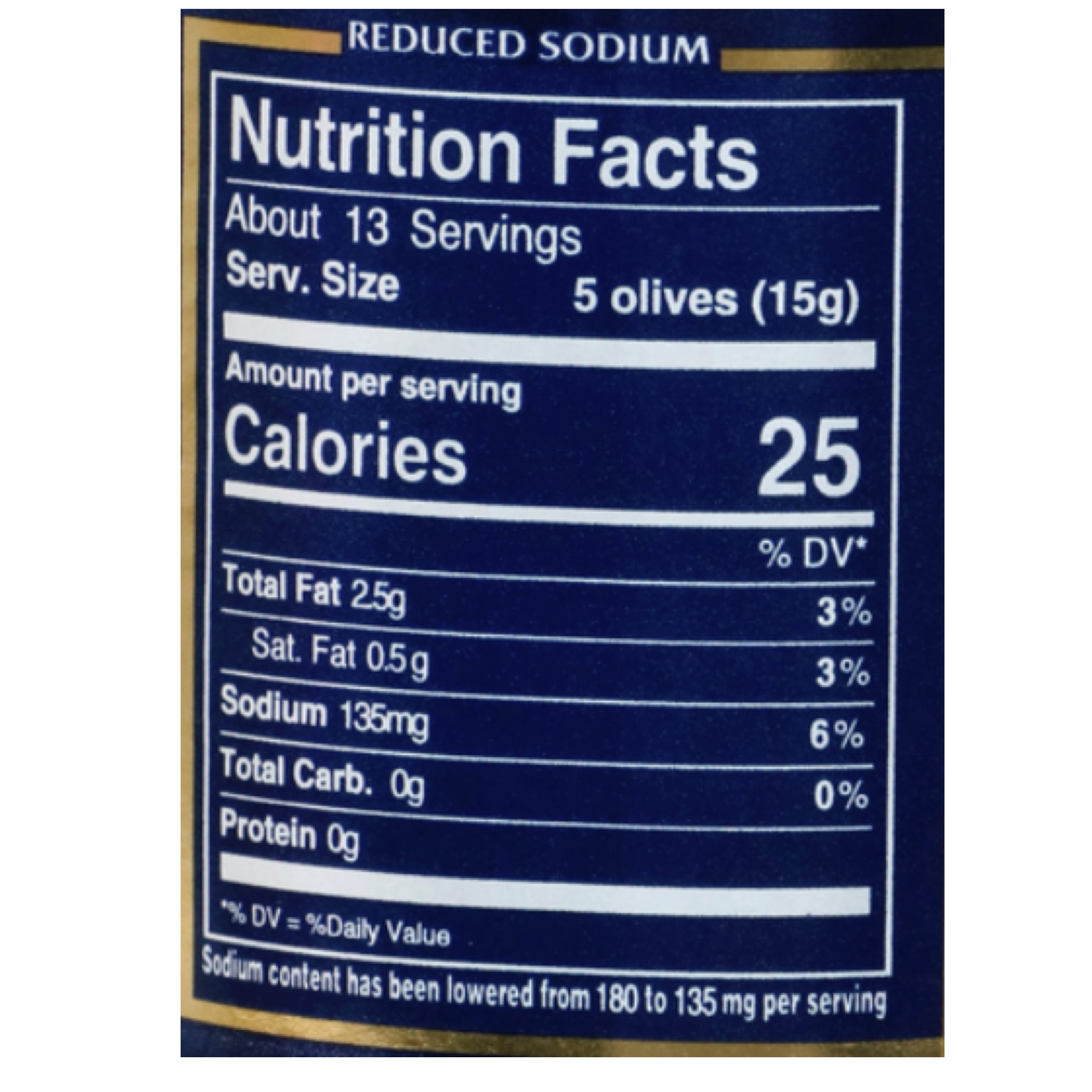 Goya Reduced Sodium Olive Pimento, 7 oz