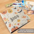 thumbnail image 4 of FORMRS 3 Ring Photo Album 4"x6" Self Adhesive Large Capacity PU Leather Cover, Halloween Cute Pumpkins, 4 of 8