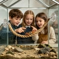 thumbnail image 6 of Reptile Climbing Rope Ladder with Suction Cups, Terrarium Accessories for Hermit Crab Lizard Gecko Snake, Habitat Decor and Climbing Toy for Small Pets, Brown, 6 of 7