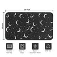 thumbnail image 5 of Black Moon Star Pattern Door Rugs,Washable Non Slip Door Mats Indoor,Decorative Door Mats,Entry Mat Indoor for Entrance,Bedroom,Kitchen,Bathroom,30"x17", 5 of 6