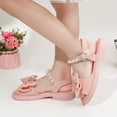 thumbnail image 5 of Gubotare Girls Sandals Toddler/Little Kid Cute Open Toe Flats Dress Sandals Summer Shoes (Pink,12.5), 5 of 7