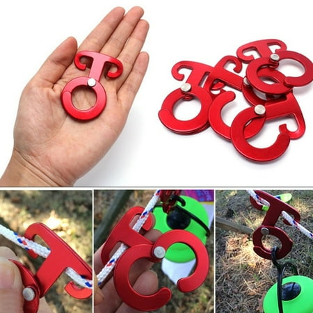 Lantern Hanger - Micelec Camping Tent Wind Rope Hook Clothing Hanger Water Kettle Lantern Buckle Tool