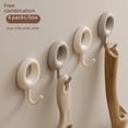 thumbnail image 4 of Gancho adhesivo fuerte sin agujeros para puerta trasera de cocina, bolsa para fregona, pared, gancho para toalla de baño, 4 of 4
