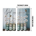 thumbnail image 3 of Mason Jar Daisy Butterfly God Quote Kitchen Curtain,Short Panel Window Valance for Sink,Breakfast Nook,Home Decor, 3 of 5