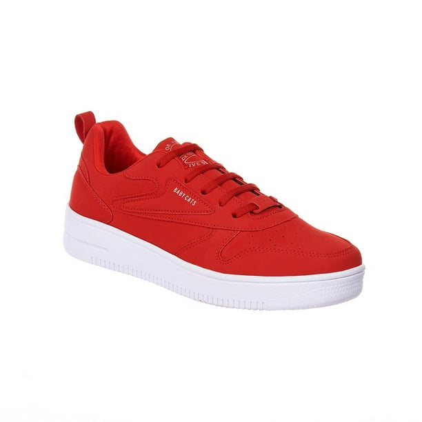Tenis Casuales Para Mujer Rojos Tipo Ante Cómodos Basicos rojo 24 Incógnita 024D1D