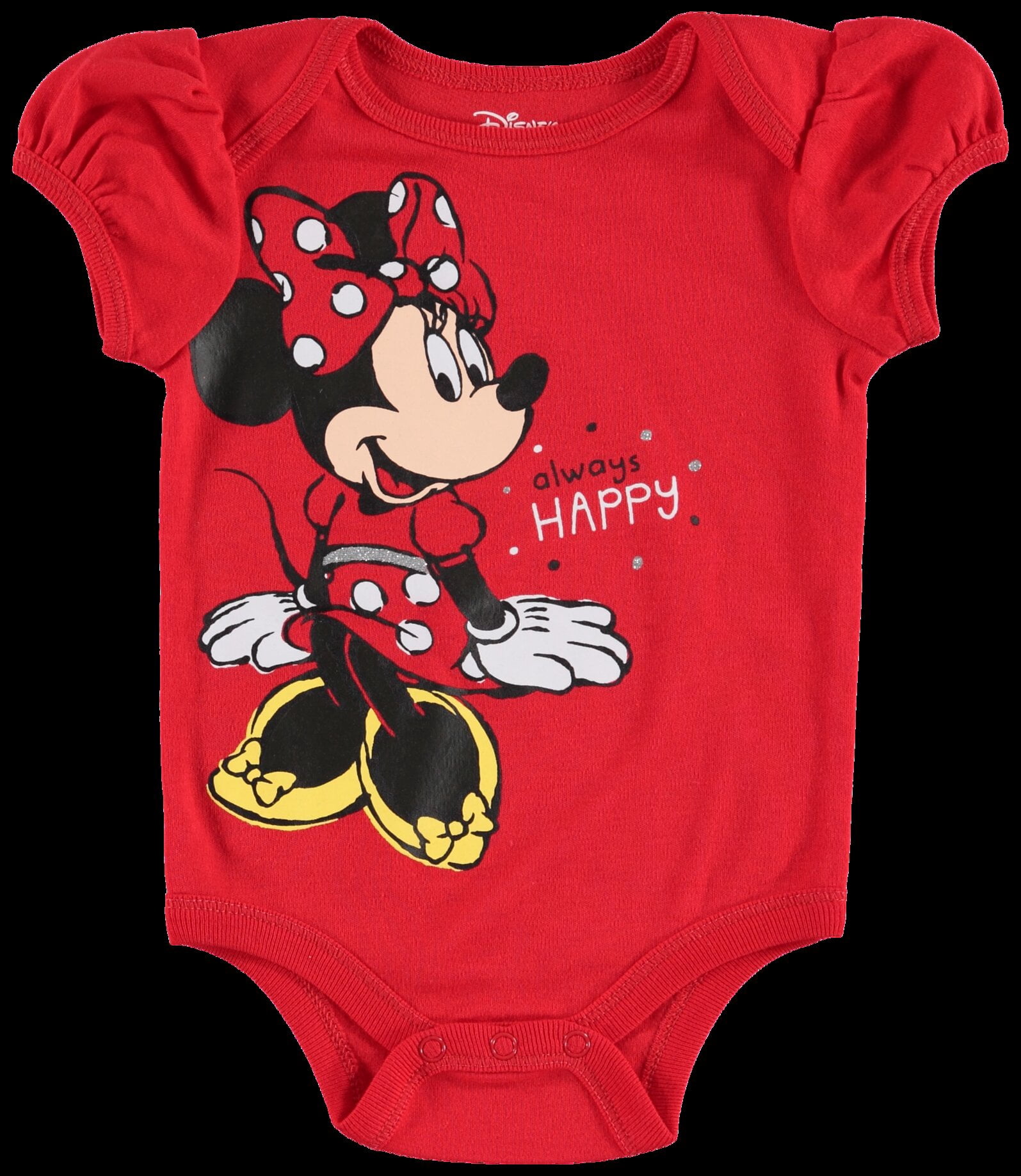 Disney- Minnie Mouse Newborn Activewear Bodysuit Pants Bib and Hat (Baby Girl's)