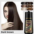 thumbnail image 2 of Dark Brown Hair Dye Shampoo, 3 in 1 Natural Color for Men & Women, Para Canas, Long-Lasting 100% Gray Hair Coverage, 16.9 Fl Oz, 2 of 6