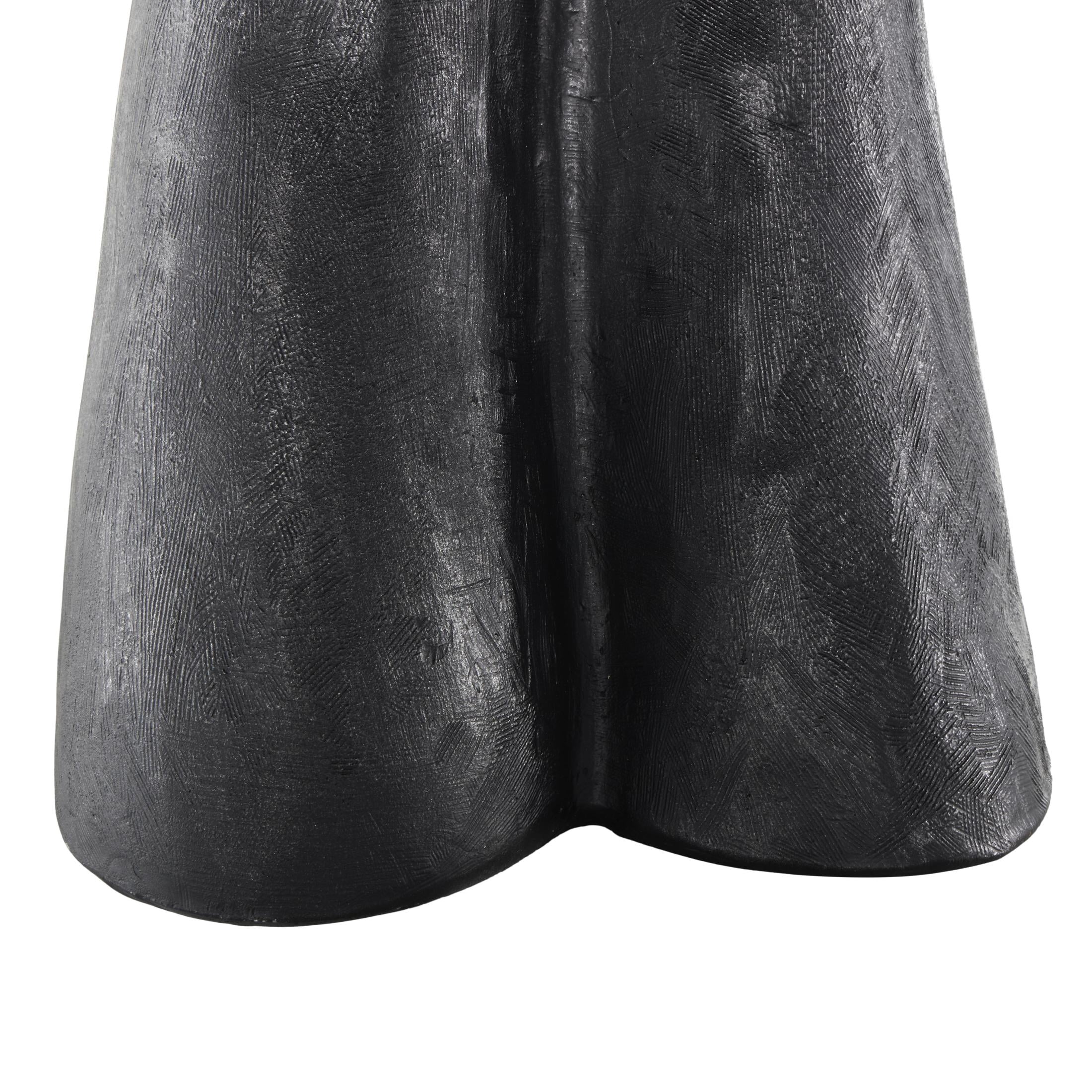 10" x 15" Black Polystone Open Hands Sculpture, by DecMode