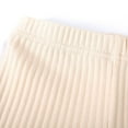 thumbnail image 4 of GYRATEDREAM Infant Baby Girl Ribbed Knit Bell Bottoms Solid Color Flared Pants Toddler Elastic Waist Ruffle Leggings Fall Clothes, 4 of 9