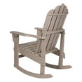 thumbnail image 5 of Shine Company Traditional Cedar Wood Adirondack Porch Rocker in Gray, 5 of 5