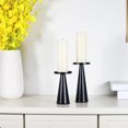 thumbnail image 3 of 2 candelabros nórdicos para cónicas para decoración de Gloria Porta vela, 3 of 9