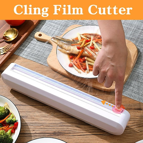TopLLC Suction Cup Wall Hanging Household Tin Foil Plastic Wrap Cutting Box Cling film cutter