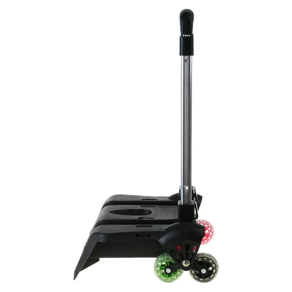 Foldable Pulling Rod Cart Aluminum Alloy Children Luggage Bag Roll Cart Adjustable Go Shopping Camping Hiking Portable