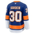 thumbnail image 3 of Men's Fanatics Ilya Sorokin Royal New York Islanders Home Premium Jersey, 3 of 6