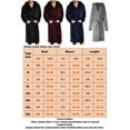 thumbnail image 2 of Frontwalk Mens Nightwear Hooded Wrap Robe Hoodie Dressing Gown Lounge Soft Bath Robes Solid Color Towelling Red M, 2 of 2