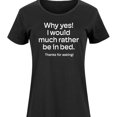 thumbnail image 3 of Instant Message - Winter - Why Yes! Would Rather Be In Bed - Women's Any Way Dress, 3 of 7