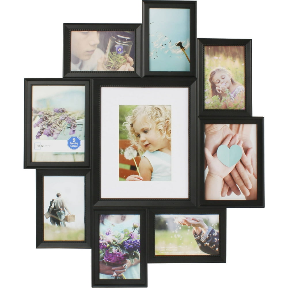 Mainstays 9Opening Collage Frame, Black