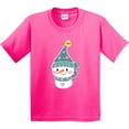 thumbnail image 3 of Inktastic Cute Christmas Snowman in Blue Hat and Scarf Youth T-Shirt, 3 of 5