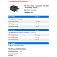 thumbnail image 2 of A/C Clutch Relay - Compatible with 2008 - 2012 Dodge Avenger 2009 2010 2011, 2 of 2