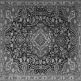 thumbnail image 1 of Ahgly Company Indoor Square Medallion Gray Traditional Area Rugs, 3' Square, 1 of 1