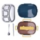 thumbnail image 4 of Fiambrera con Aislamiento Separado de Acero Inoxidable Contenedores de Varios Compartimentos con Tapas de Ajuste Personalizado Aptas para Microondas Duraderas Reutilizables ANGGREK  Otros, 4 of 8