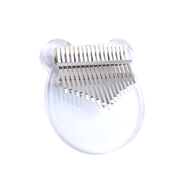 Mini Pulgar Piano Portátil Lindo Beerlittle Piano Instrumento Musical Acrílico Transparente Pulgar Piano Para Principiantes 17 Teclas Speravity EL013094-00