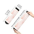 thumbnail image 2 of Uemuo Pink Marble Printed Crew Socks, Moisture-Wicking Socks, Athletic Socks for Men Breathable Cushion Socks Casual Sport Socks for Running Traveling, 2 of 6